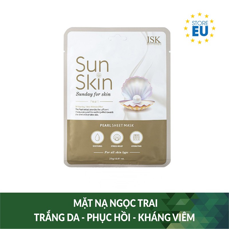 Mặt Nạ Dưỡng Ẩm, Sáng Da Collagen BEAUSKIN ISK SUNSKIN COLLAGEN SHEET MASK Hàn Quốc | BigBuy360 - bigbuy360.vn