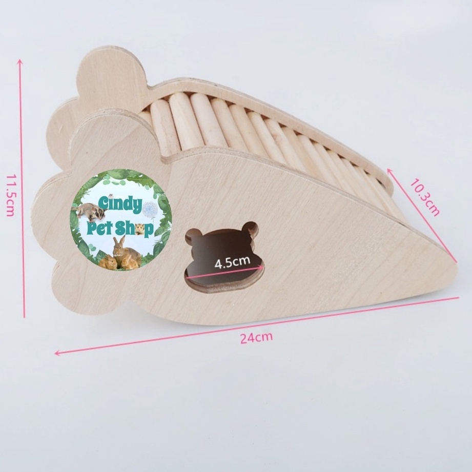 Nhà gỗ cao cấp quả cà rốt cho Hamster