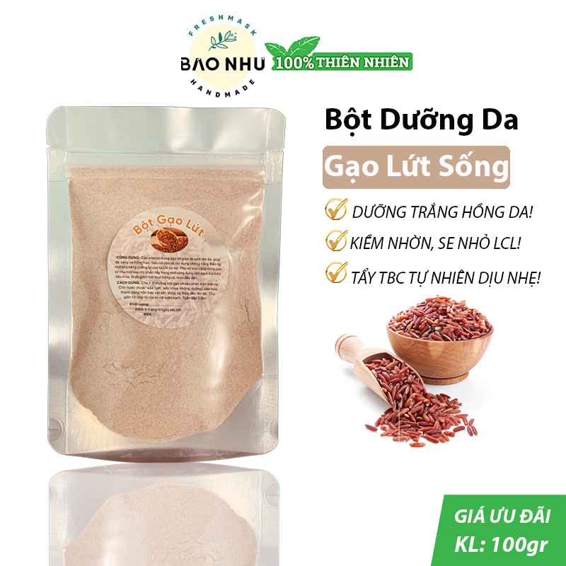 Bột Gạo Lứt Đắp Mặt Dưỡng Trắng 100gr