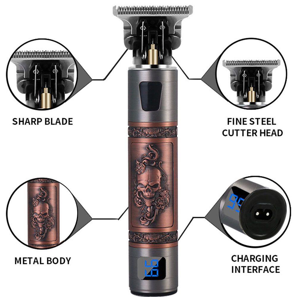 Máy cạo râu Hớt Tóc Không Lõi Màn Hình LCD Chuyên Nghiệp Cho Nam