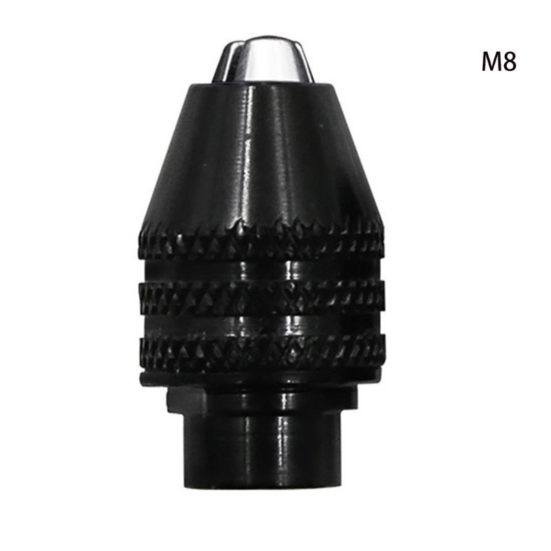 Đầu kẹp mũi khoan M8X0.75 ba chân mini 0.3-3.4mm chuyên dụng cho máy khoan mài khắc , dây truyền động