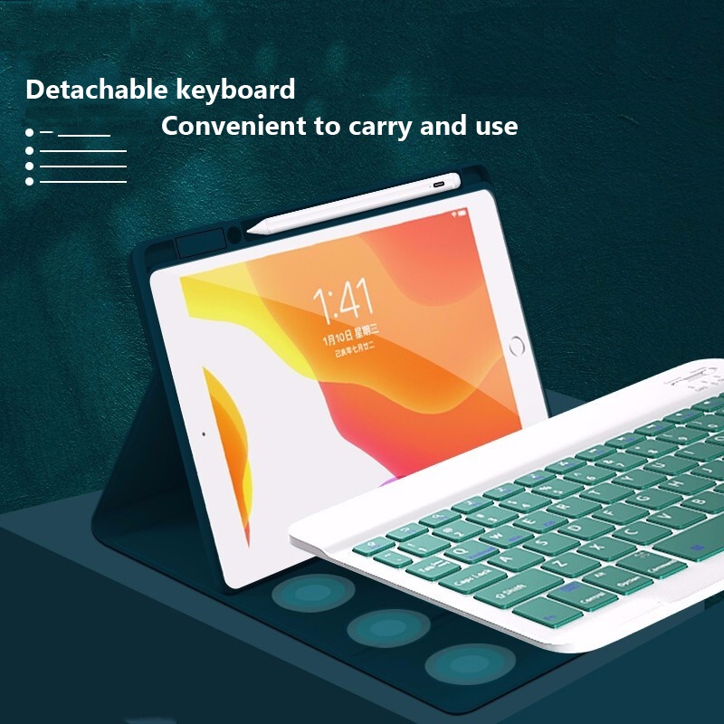 Bao Da Máy Tính Bảng Có Bàn Phím Không Dây 7 Màu Cho Huawei Matepad 11 2021 10.4 T10S T10 Pro 10.8 M6 Ốp