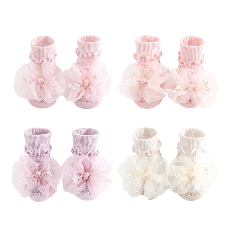 1 Đôi Tất Cotton Mềm Chống Trượt Cho Bé Tập Đi