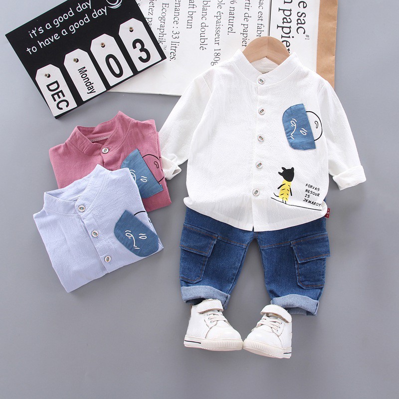 Set Đồ 2 Chi Tiết Thời Trang Xinh Xắn Cho Em Bé