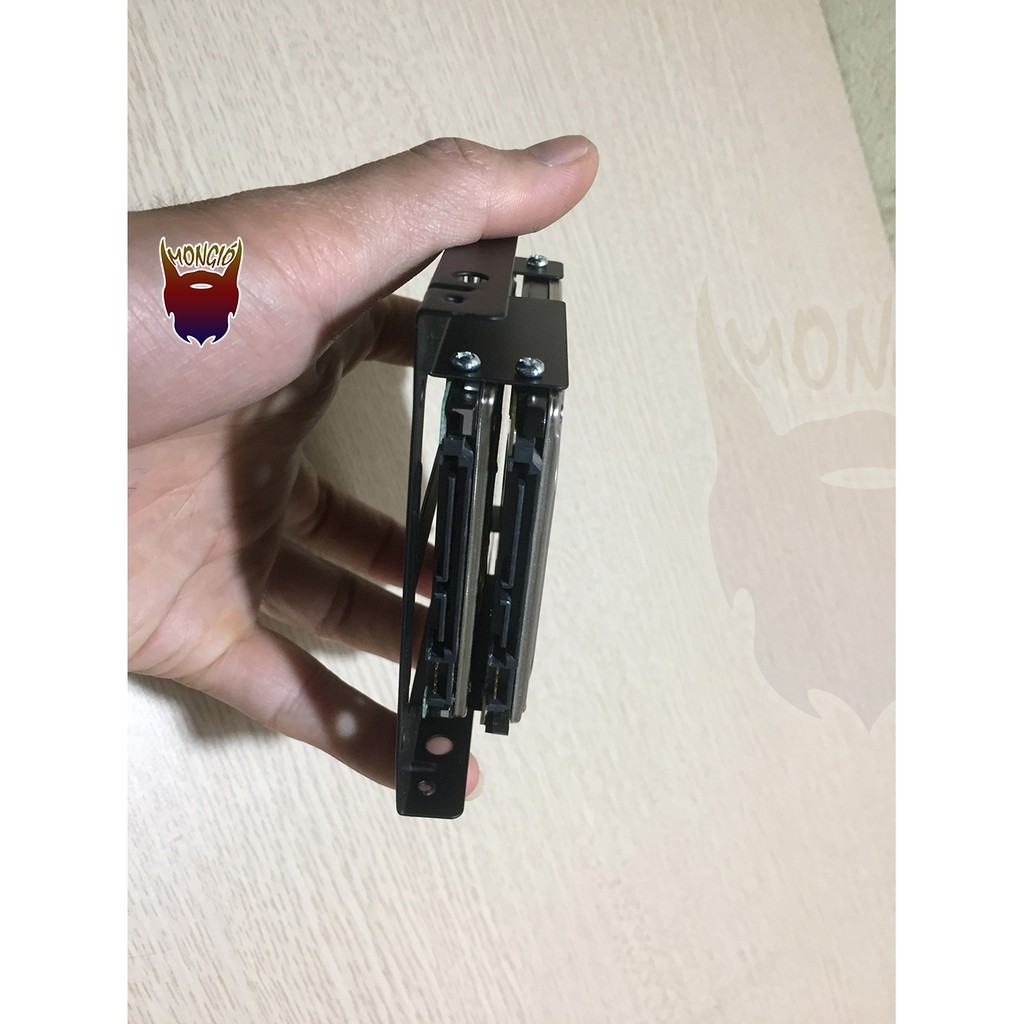 Khay Lắp 2 ổ cứng SSD/HDD 2.5 vào khoang HDD 3.5 cho Desktop/PC