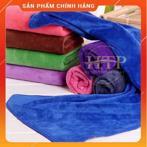 Khăn Gội, Khăn cuốn đầu dùng trong spa, thẩm mỹ viện - kích thước 35×75 - Chất vải Loại 1 - Nhận thêu logo theo yêu cầu