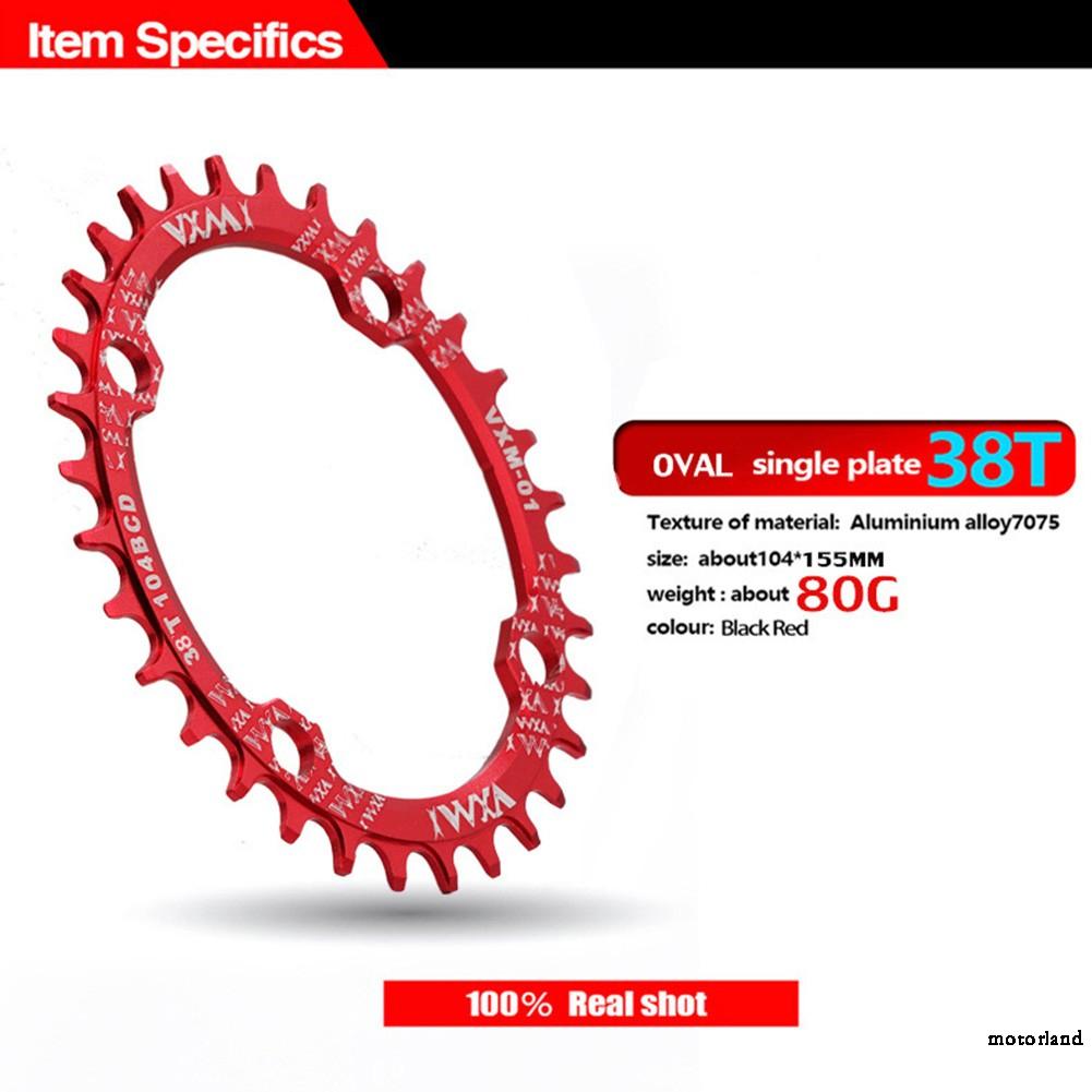 MTB Road Bike 104BCD Single speed Oval Narrow Wide 32/34/36/38T Chainring