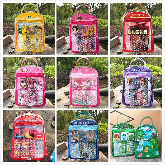 Bộ Dụng Cụ Học Tập 7 Trong 1 Họa Tiết Xinh Xắn Cho Trẻ Em