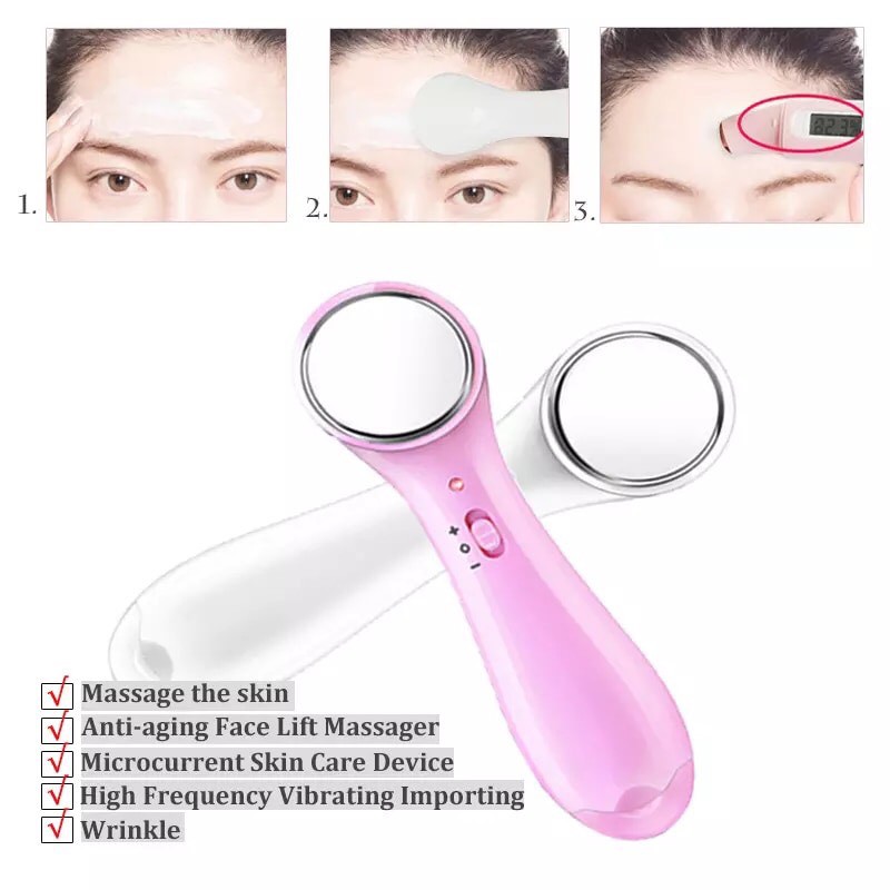 Máy Điện Di Ion Cầm Tay,Máy Massage Mặt Bằng Ion Tăng Sự Đàn Hồi Cho Da Mẫu Mới