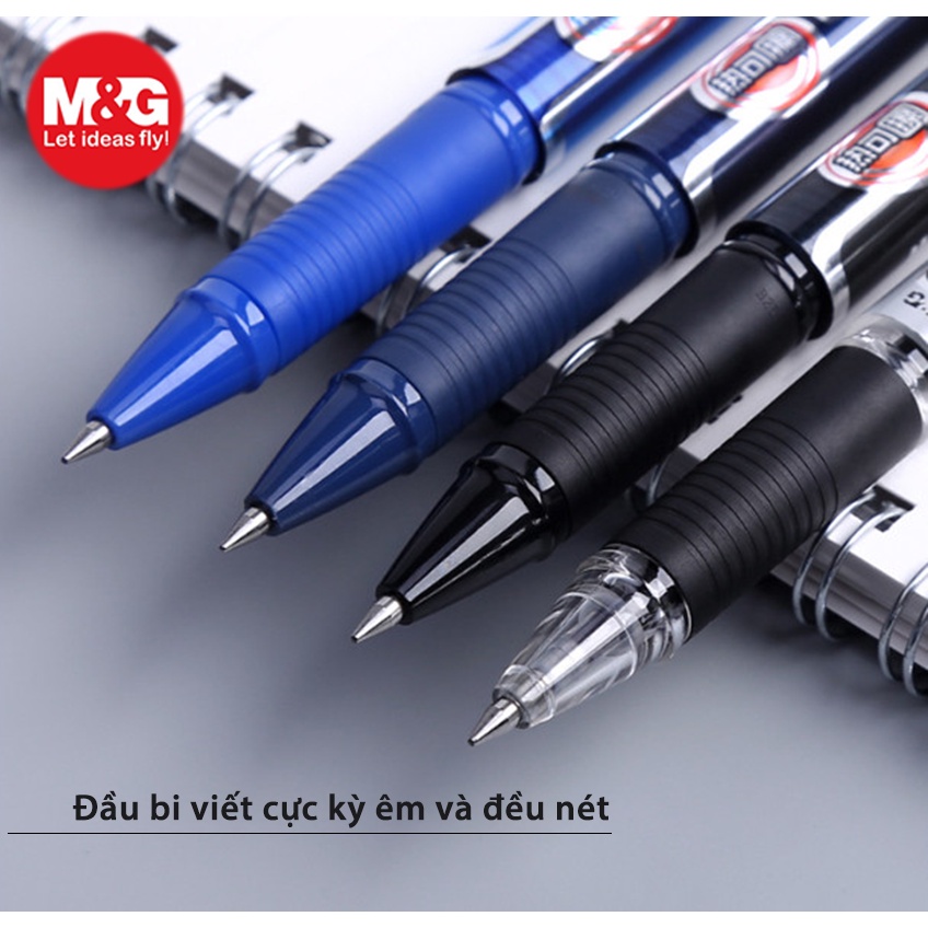 Bút bi tẩy AKP61108 nét 0.6 kiểu bi viết cực êm và xóa sạch sẽ