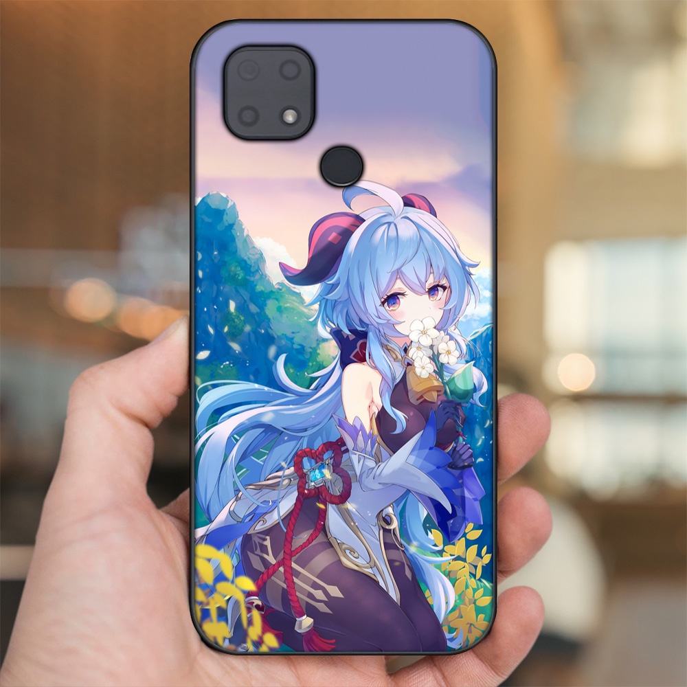 Ốp lưng Xiaomi Redmi 10C viền đen in hình Ganyu Genshin Impact