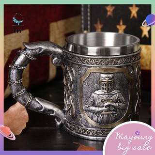 Ly Uống Bia Hình Đầu Lâu Bằng Thép Không Gỉ