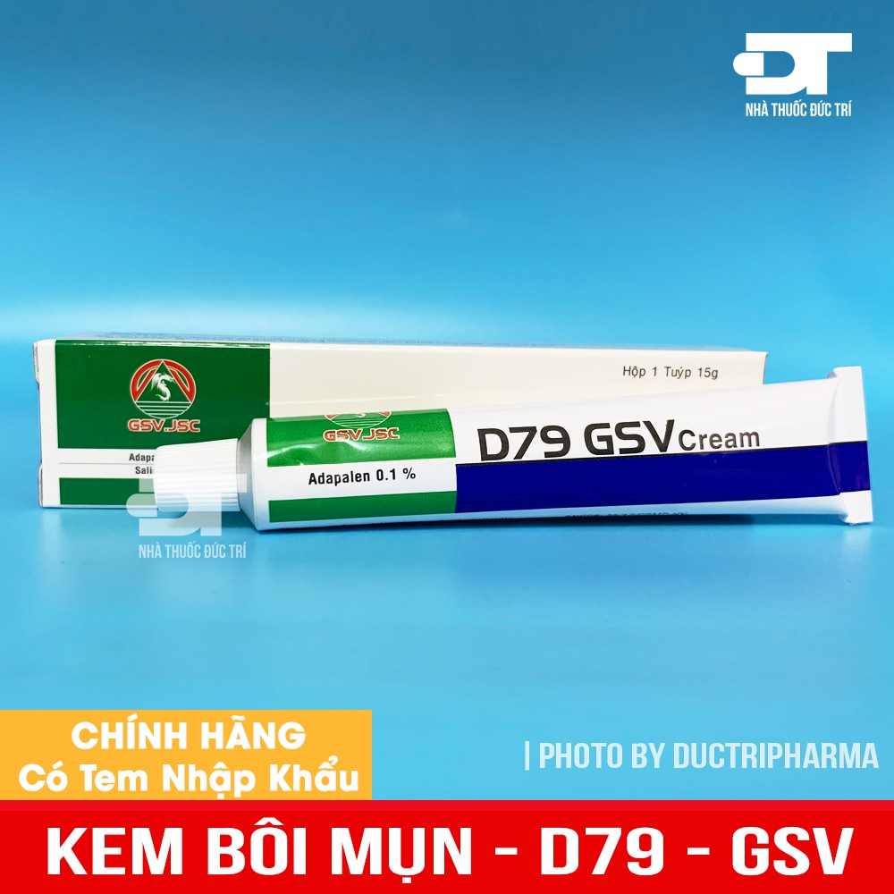 HÀNG CÔNG TY CHÍNH HÃNG - KEM HỖ TRỢ, LÀM GIẢM MỤN D79 GSV 15G - [ Quầy Thuốc Bảo Lâm ] - [ Quầy Thuốc Bảo Lâm ]