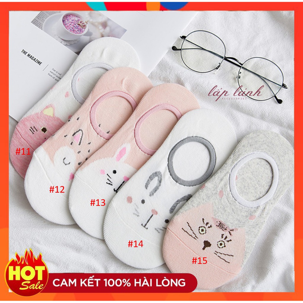 [Có sẵn] TẤT VỚ CỔ NGẮN MIỆNG CẠN HÌNH GẤU, MÈO, HỌA TIẾT ĐỘC LẠ ẤM ÁP DỄ THƯƠNG PHONG CÁCH HÀN QUỐC GIÁNG SINH VOC01