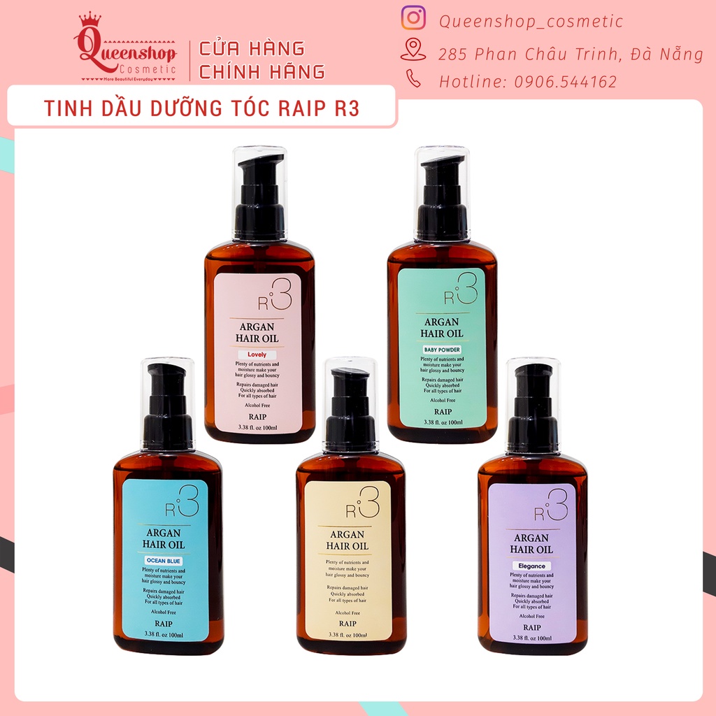 Tinh Dầu Dưỡng Tóc RAIP R3 ARGAN HAIR OIL (100ML)