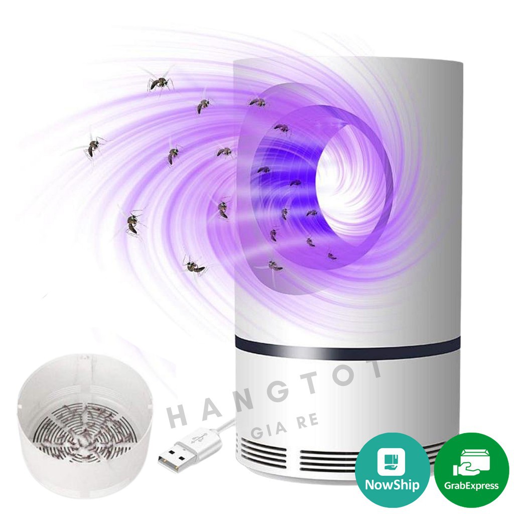 Máy Bắt Muỗi Cảm Ứng Ánh Sáng Mẫu Mới 2022 - Đèn Bắt Muỗi Thông Minh Cổng Sạc USB - Thay Được Đèn Ngủ