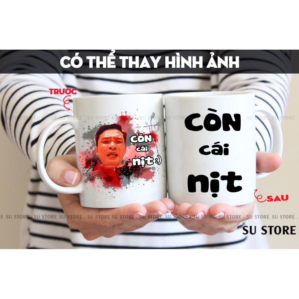CỐC SỨ HOT TREND CÁI NỊT THAY HÌNH ẢNH THEO YÊU CẦU