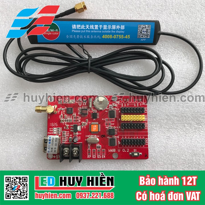 Card HD W6B (USB, WIFI) hỗ trợ 3 tầng module Led