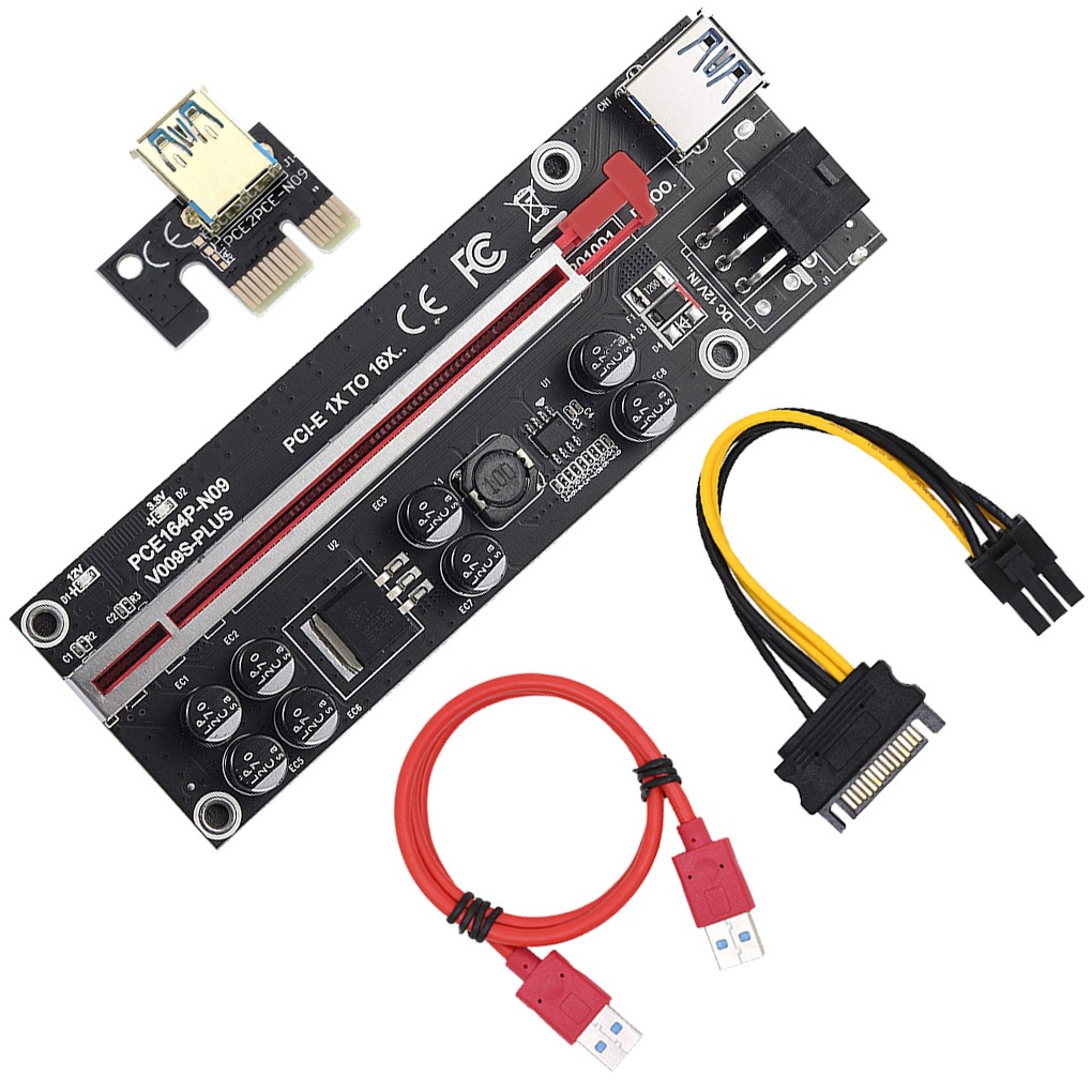 Bảng Mạch Mở Rộng Ver009S Plus PCI-E 1x Sang 16x USB 3 0 PCI-E
