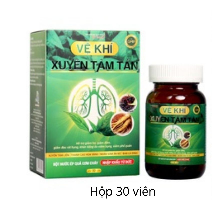Viên Uống Bảo Vệ Phổi Trước Các Tác Nhân Gây Hại Giảm Ho Tăng Cường Miễn Dịch Xuyên Tâm Tán