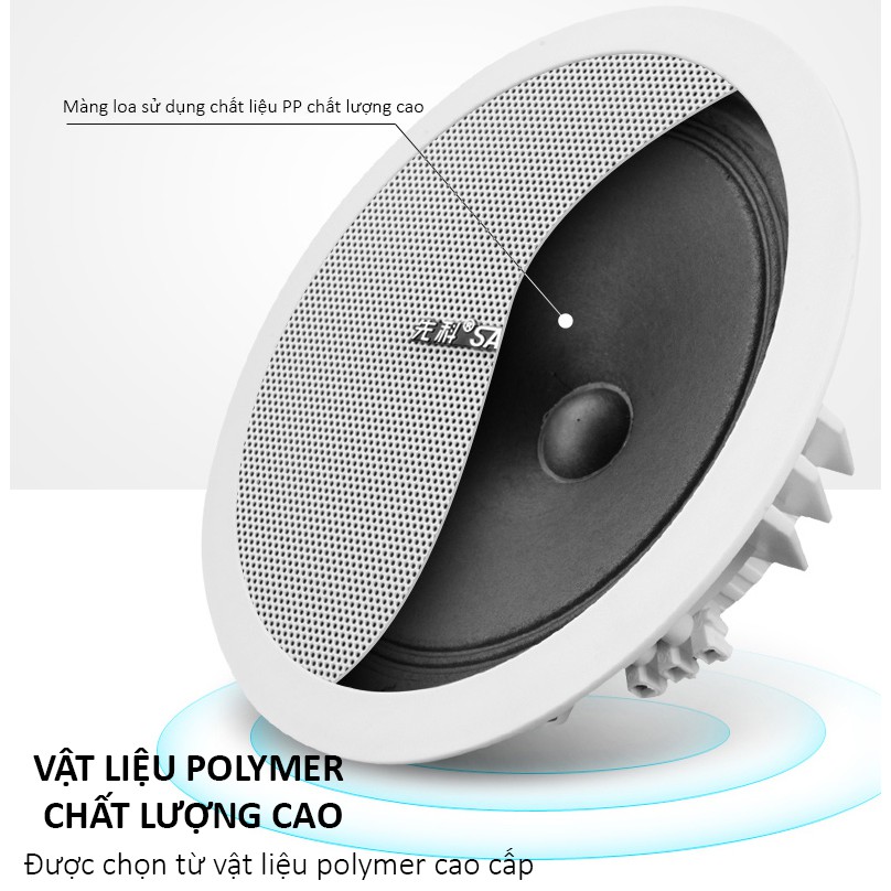 Loa Âm Trần Nghe Nhạc LossLess Cao Cấp SAST 5 inch S1-4