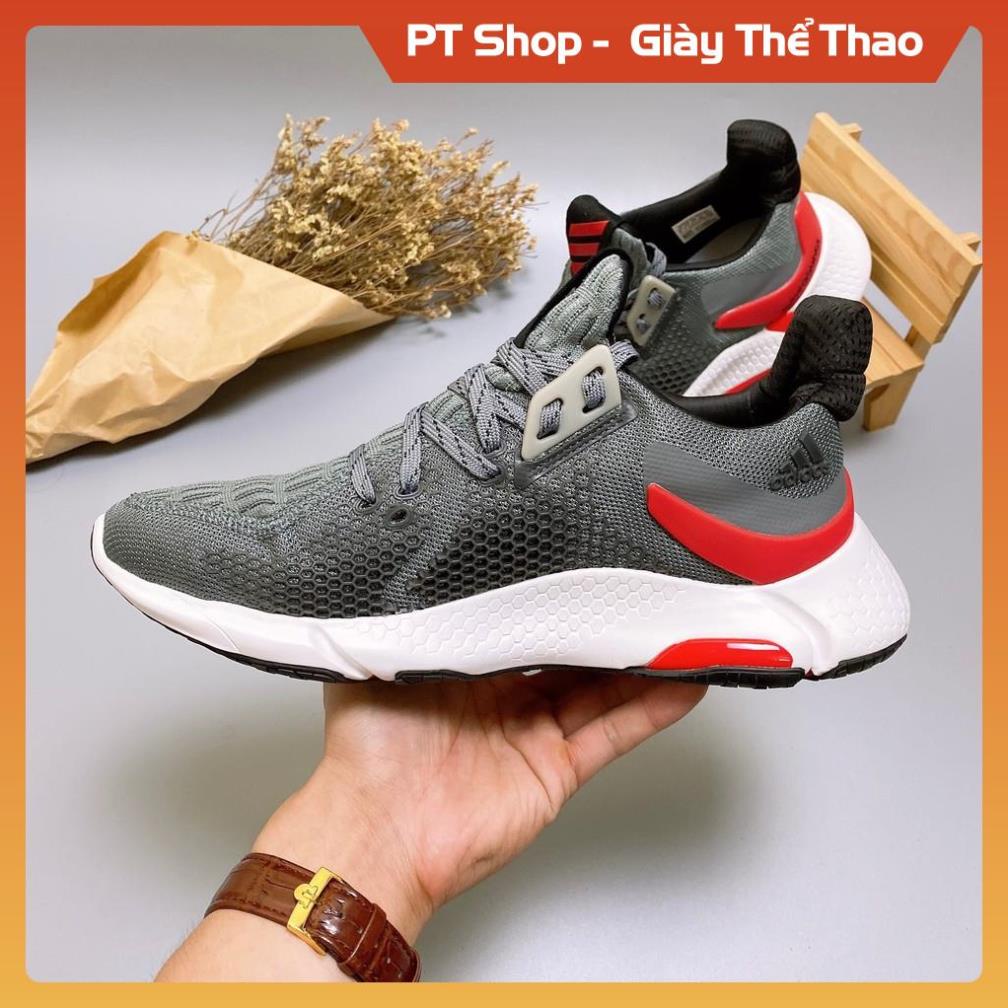 [FreeShip+Giá Hủy Diệt] Giầy Alphabounce xịn sò Full phụ kiện, Giày Sneaker Alphabounce 2020 xám đỏ , Hót trend