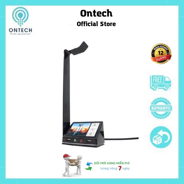Nút nguồn giá treo tai nghe Gnet có led