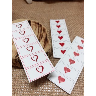 3 set sticker bullet journal hình trái tim siêu cute trang trí sổ tay, planner