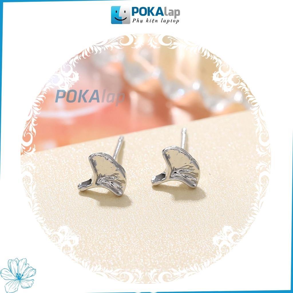Khuyên tai hợp kim POKA28 thiết kế đơn giản, nhỏ gọn hợp thời trang phong cách Hàn Quốc cho nữ - POKALAP
