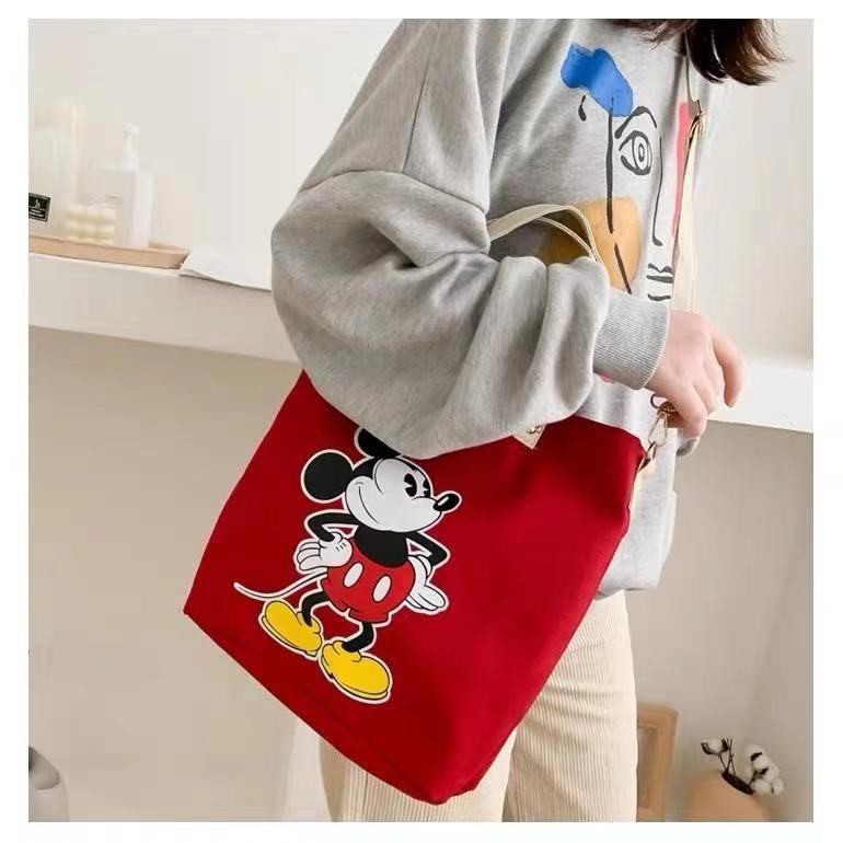 Túi vải tote MICKEY cho nữ túi tote vải canvas dày dặn KT 30x25x13cm, Có thể sử dụng đeo tay hoặc đeo chéo