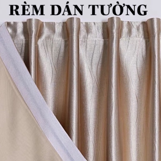 Rèm dán tường,rèm vải cản nắng,rèm gấm dệt 3 lớp