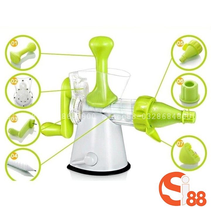 Máy Xay Ép Rau Củ Quả Cầm Tay Đa Năng 2in1 Manual Juicer GD106