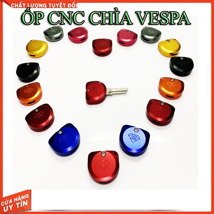 COMBO ỐP CNC CHÌA KHÓA VESPA VÀ MÓC SPIRIT BEAST CHÍNH HÃNG ( 2 MÓN)