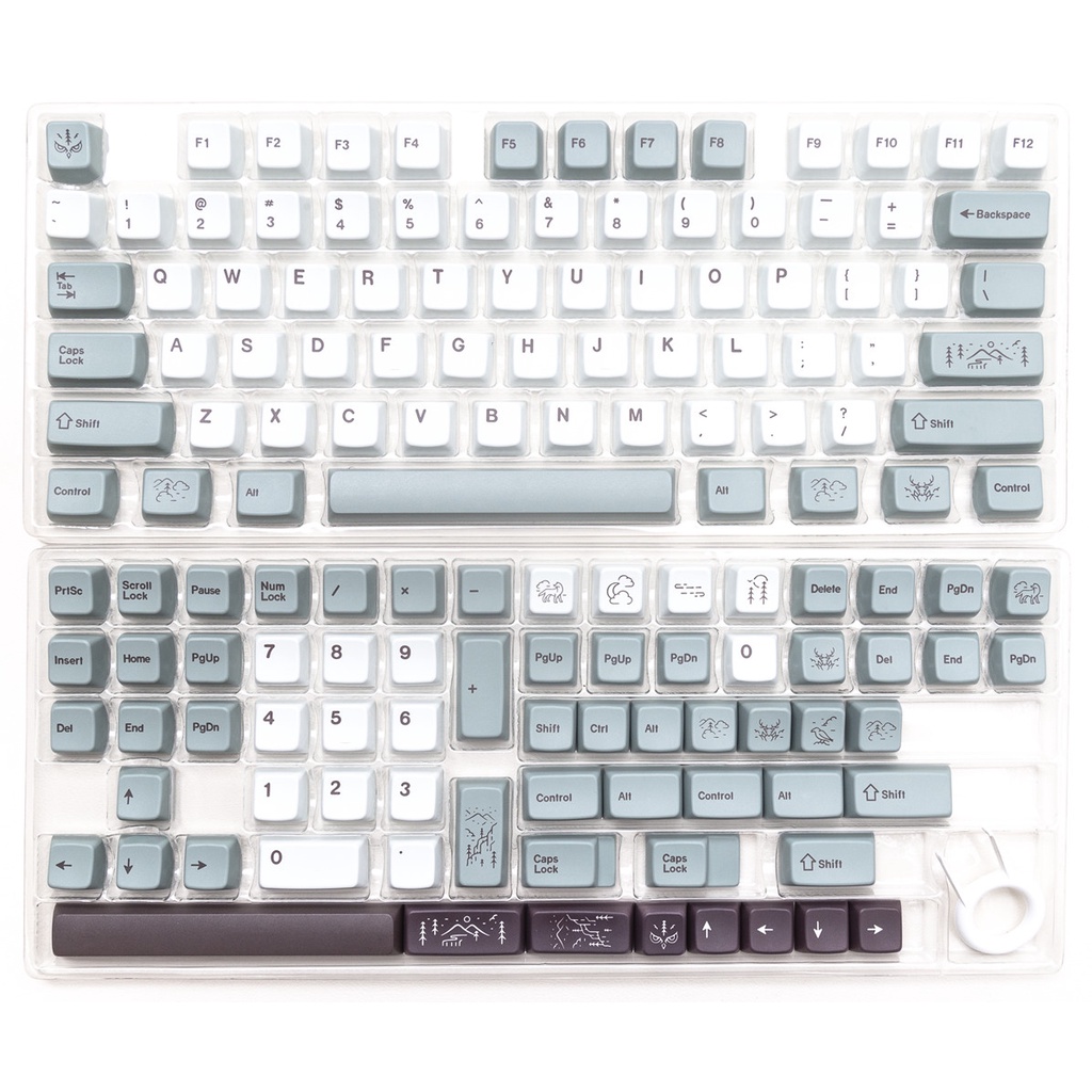 143 Phím GMK November Fog Keycaps MDA Profile PBT DYE SUB Bàn phím cơ học Keycap Set
