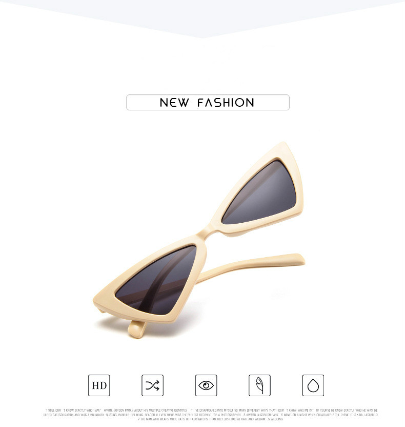 Kính Mát Mắt Mèo Gọng Nhỏ Phong Cách Retro