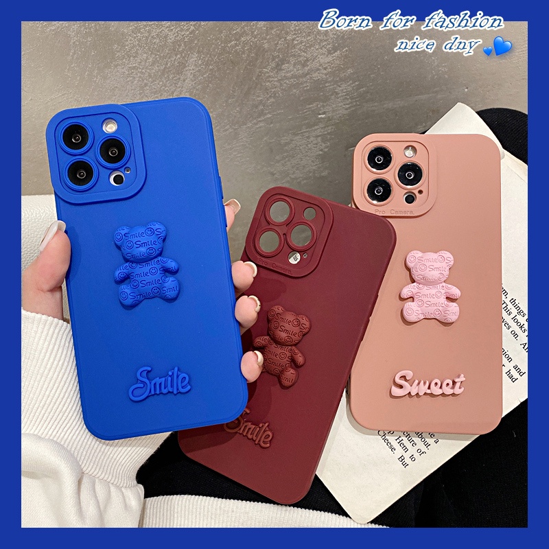 Pink Bear Silicone Phone Case for Xiaomi Redmi 8 8A 9 9A 9T Note7 7Pro Note8 8Pro 9 9S 9Pro 10 10Pro Note 11 11S 11Pro