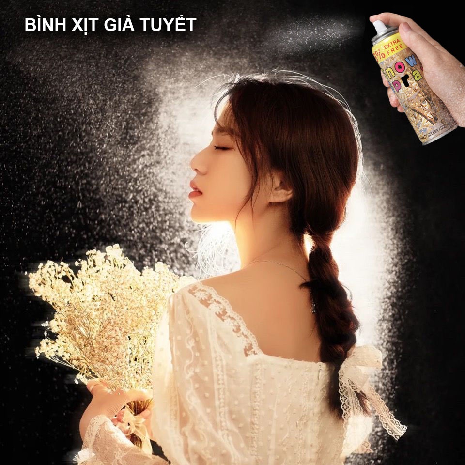 Bình xịt phun giả tuyết quay video tiktok sống ảo 260ml