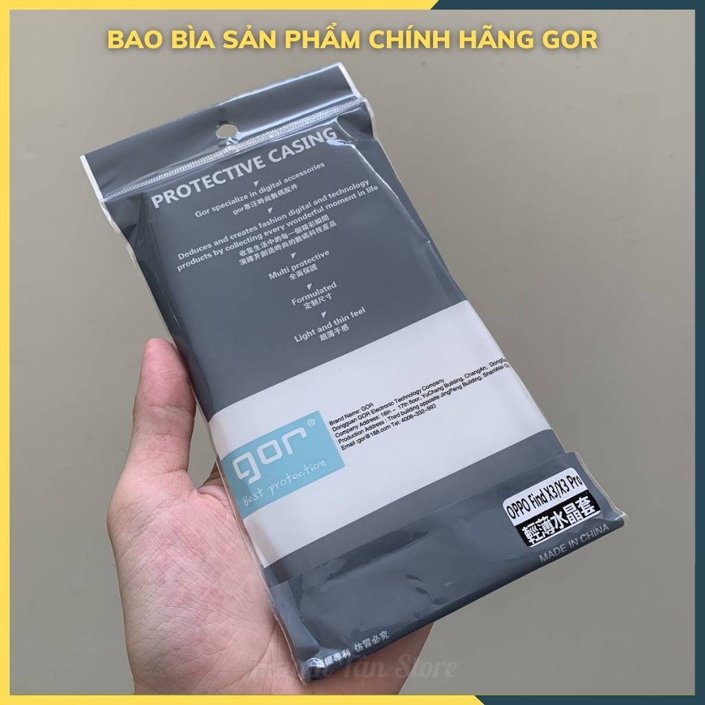 Ốp lưng find x3 x3 pro silicon trong suốt chính hãng GOR bảo vệ camera phụ kiện huỳnh tân store