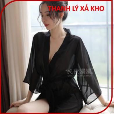 Áo choàng ngủ kimino, Áo choàng đi biển voan cát siêu sexy [ Code: ACVT005 ] đầm ngủ cosplay sexy thắt đai gợi cảm | BigBuy360 - bigbuy360.vn