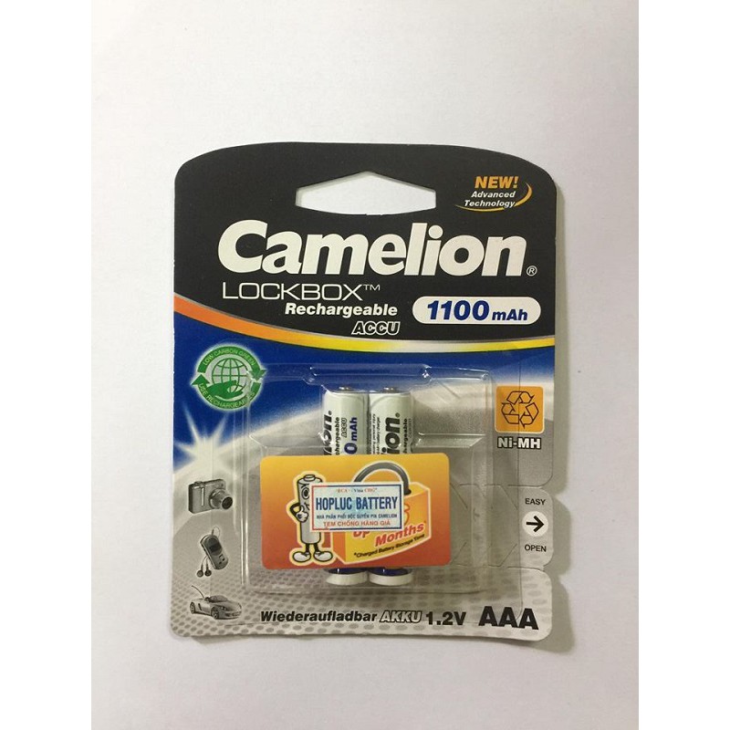 Pin sạc AAA Camelion 1100 mAh vỉ 2 viên