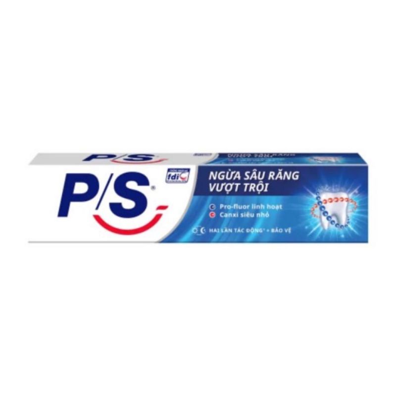 Kem đánh răng P/S bảo vệ 123 trà xanh 180g/190g
