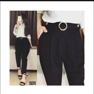 QUẦN BAGGY VẢI NỮ ĐAI TRÒN