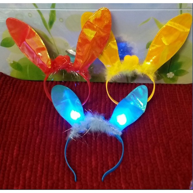BỜM TAI THỎ PHÁT SÁNG CHO BÉ