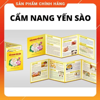 Tờ gấp cẩm nang yến sào 8 trang