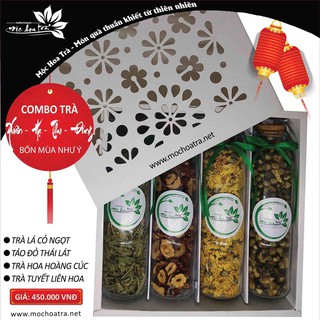 COMBO QUÀ TẶNG - 4 MÙA NHƯ Ý (4 chai trà tùy chọn)