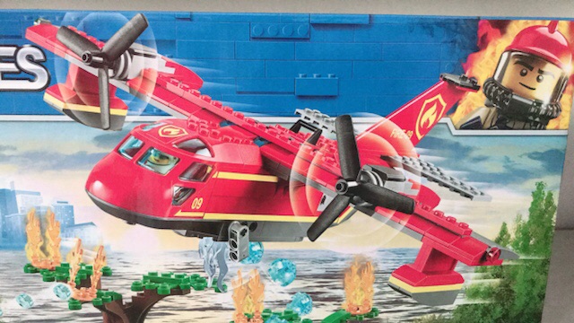 Lego Cities Water Cannon máy bay vòi rồng 11214