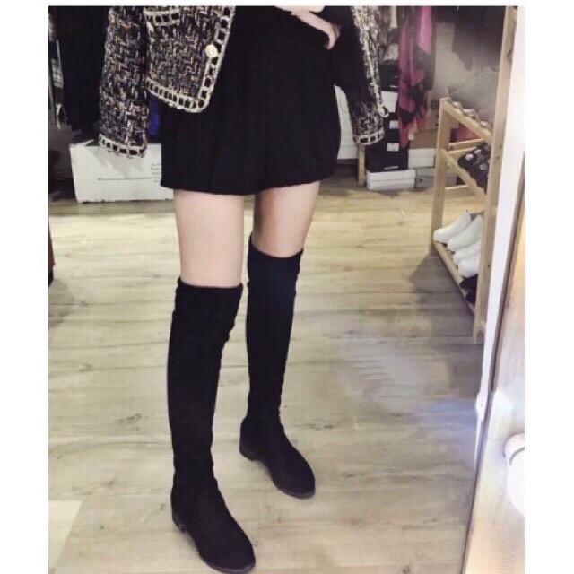 bốt đế bằng có lót lông ấm áp | BigBuy360 - bigbuy360.vn