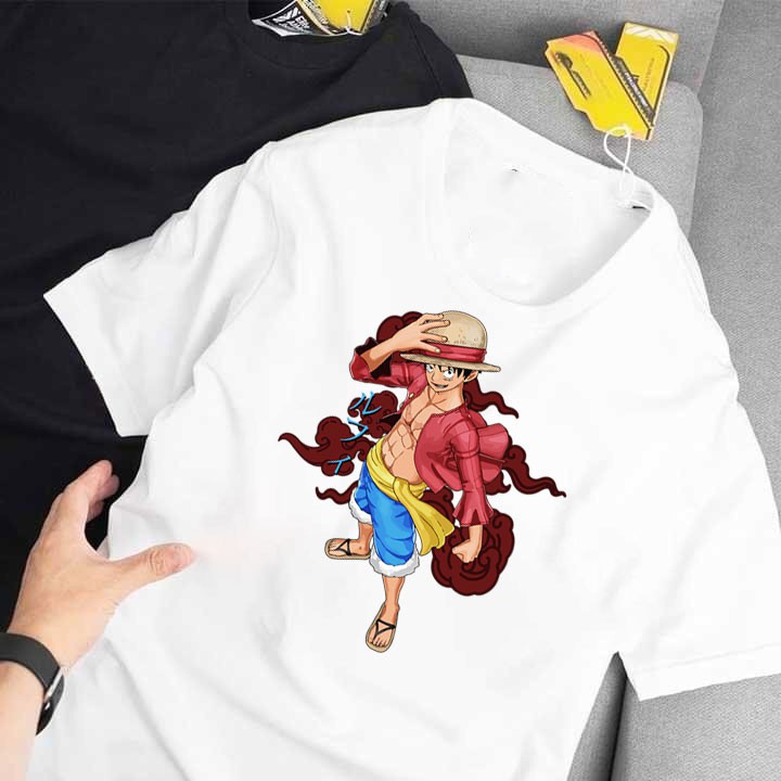 ÁO THUN NAM NỮ Luffy - One Piece - ĐẢO HẢI TẶC-MŨ RƠM MẪU MỚI VẢI ĐẸP IN HÌNH HOẠT HÌNH CỰC NGẦU CỰC ĐÁNG YÊU - 120658