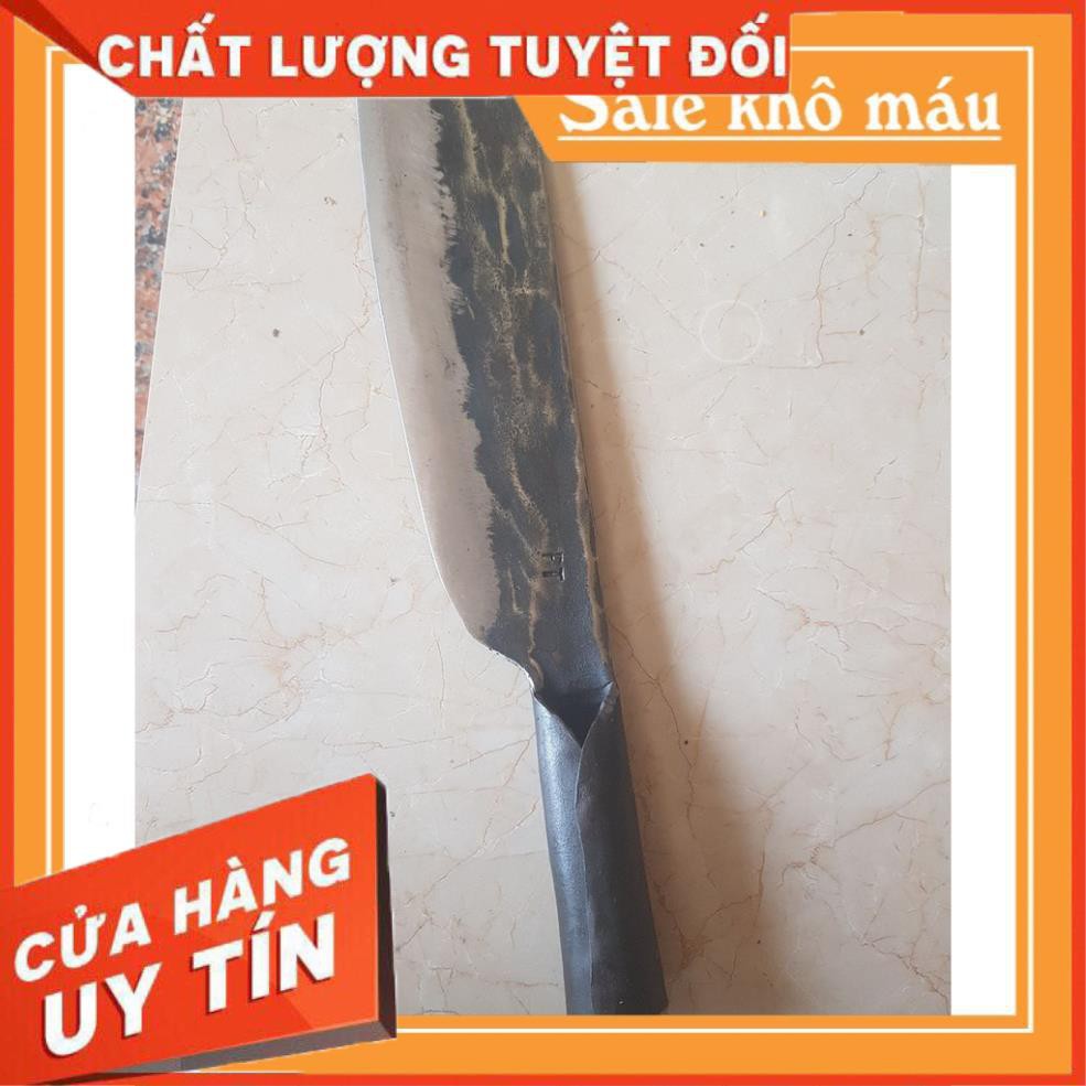 Dao phay cao cấp rèn thủ công từ thép nhíp ôtô (Đen) cao cấp