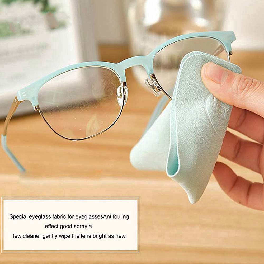 Khăn lau mắt kính/ống kính camera bằng chất liệu microfiber cỡ 150x175mm tiện dụng